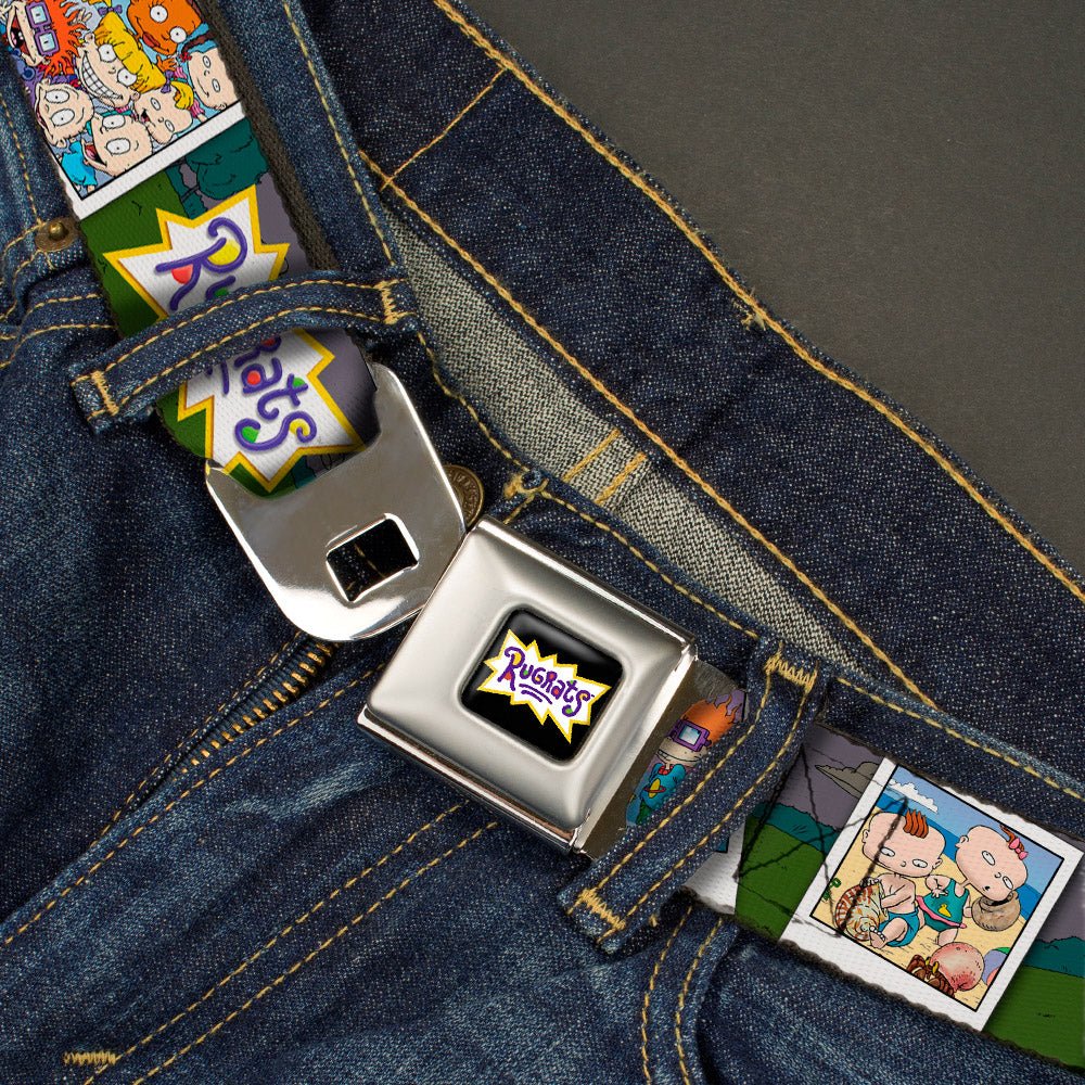 Rugrats Character Snapshots Logo Full Color Seatbelt Belt - Paramount Shop