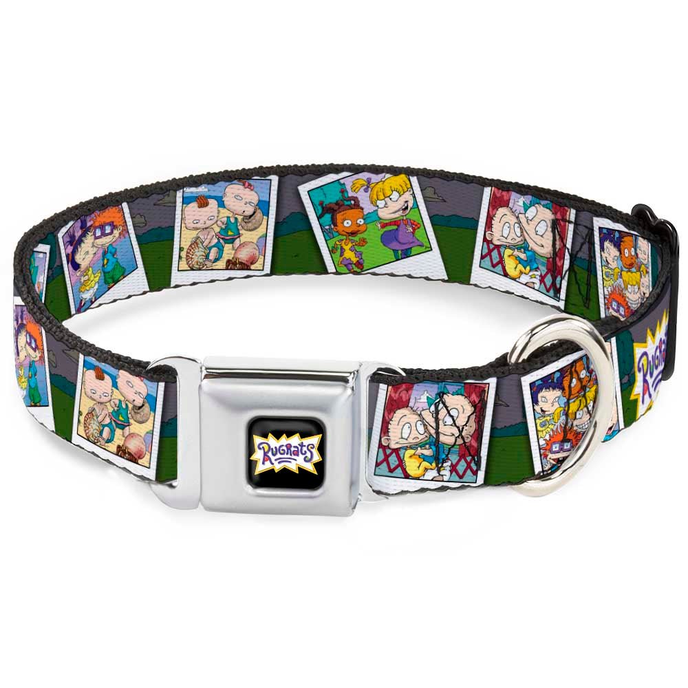 Rugrats Character Snapshots Seatbelt Buckle Dog Collar - Paramount Shop