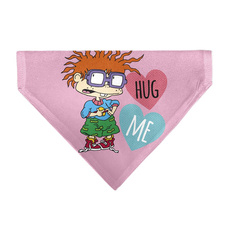 Rugrats Chuckie HUG ME Hearts Pose Pink Pet Bandana - Paramount Shop