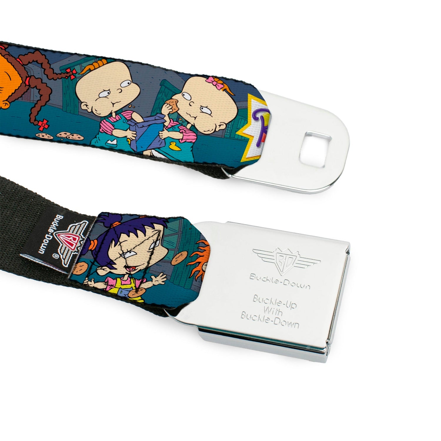 Rugrats Cookie Scene Logo Full Color Seatbelt Belt - Paramount Shop