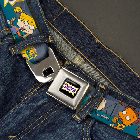 Rugrats Cookie Scene Logo Full Color Seatbelt Belt - Paramount Shop