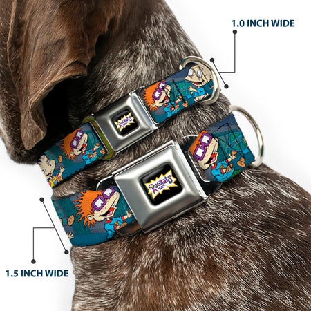 Rugrats Cookie Scene Logo Seatbelt Buckle Dog Collar - Paramount Shop
