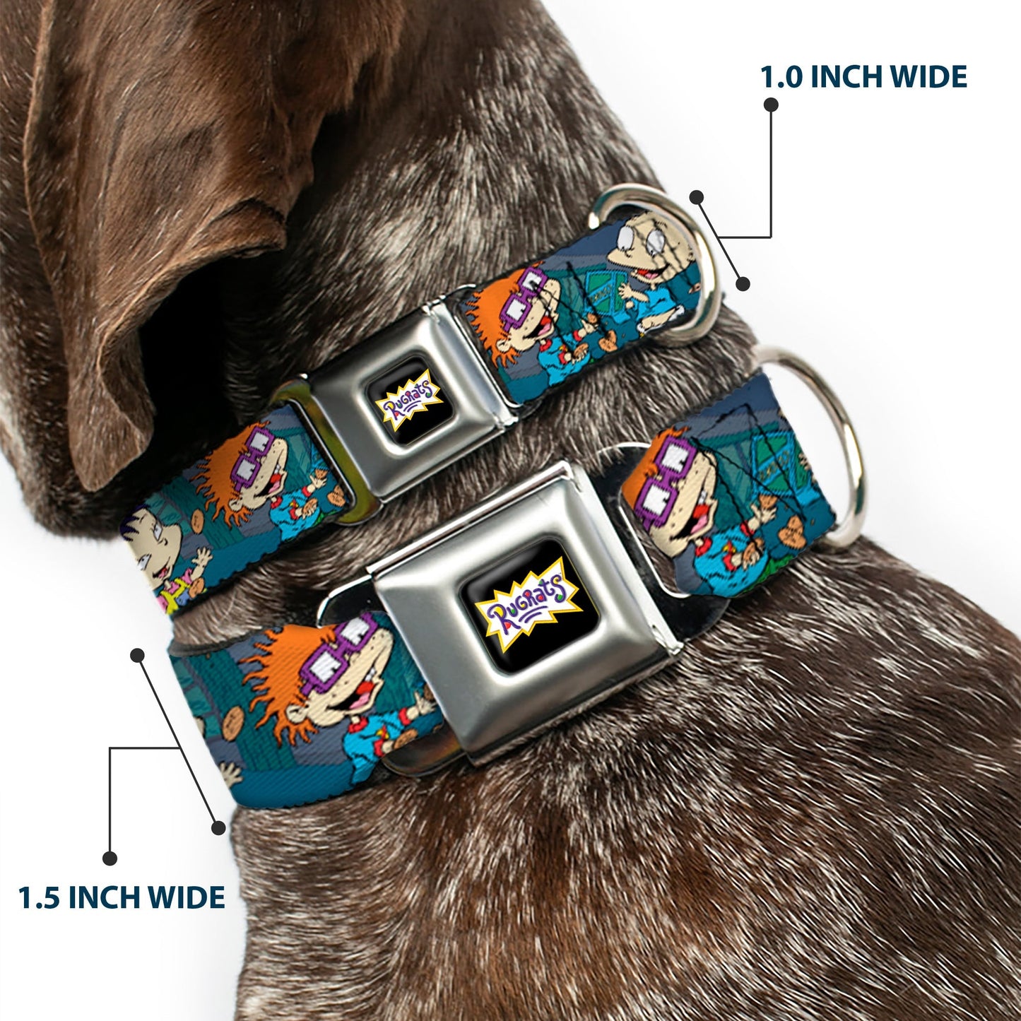 Rugrats Cookie Scene Logo Seatbelt Buckle Dog Collar - Paramount Shop
