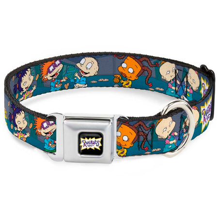 Rugrats Cookie Scene Logo Seatbelt Buckle Dog Collar - Paramount Shop