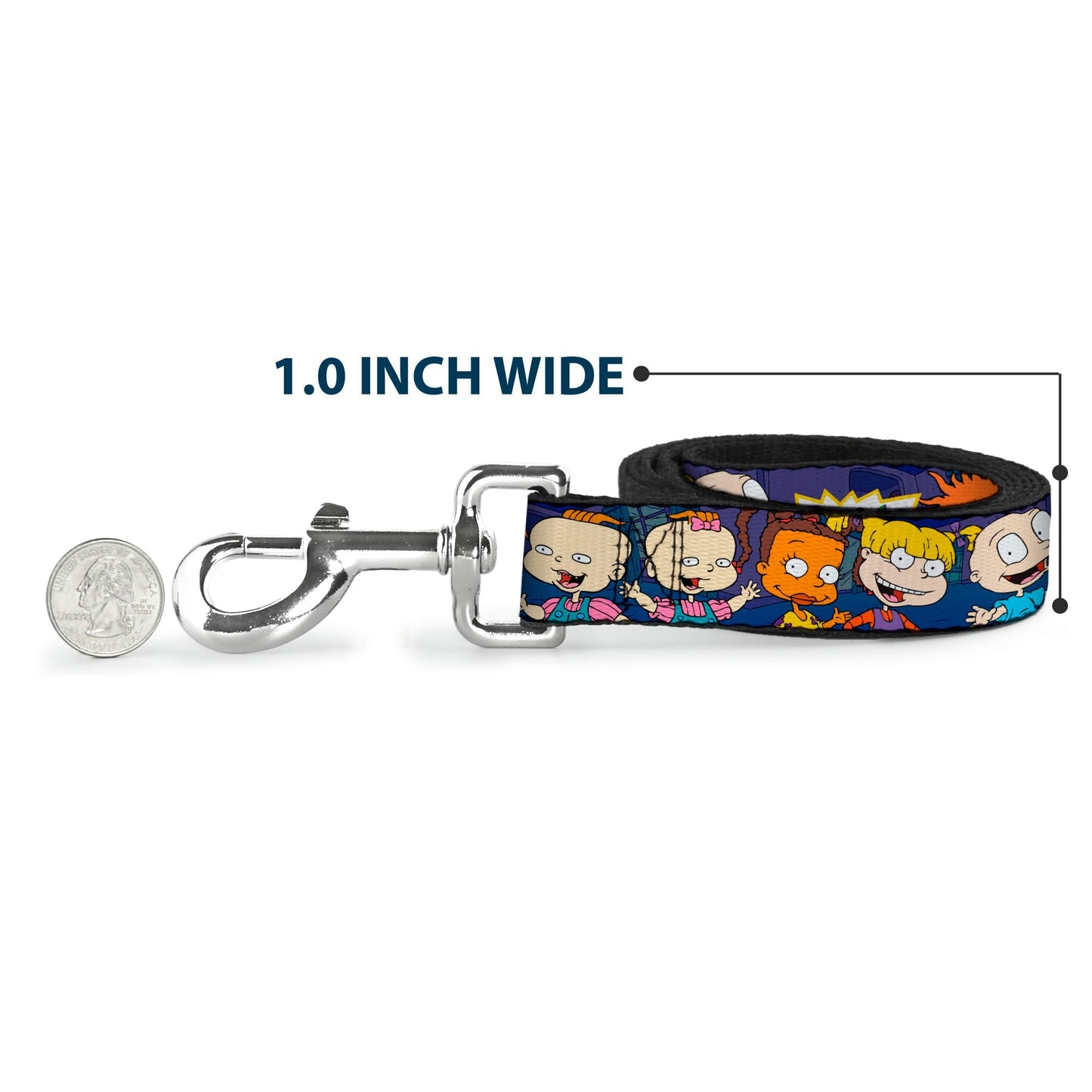Rugrats Group Pose Character Print Nylon Dog Leash - Paramount Shop