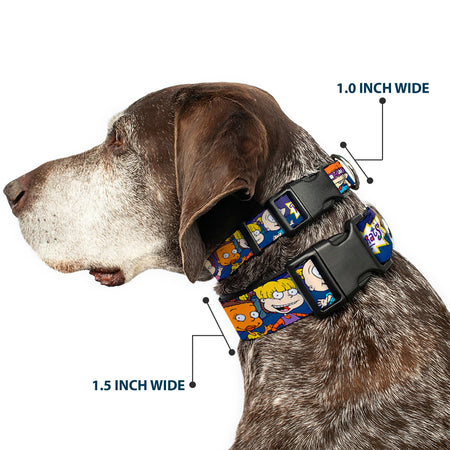 Rugrats Group Pose Plastic Clip Adjustable Pet Collar - Paramount Shop