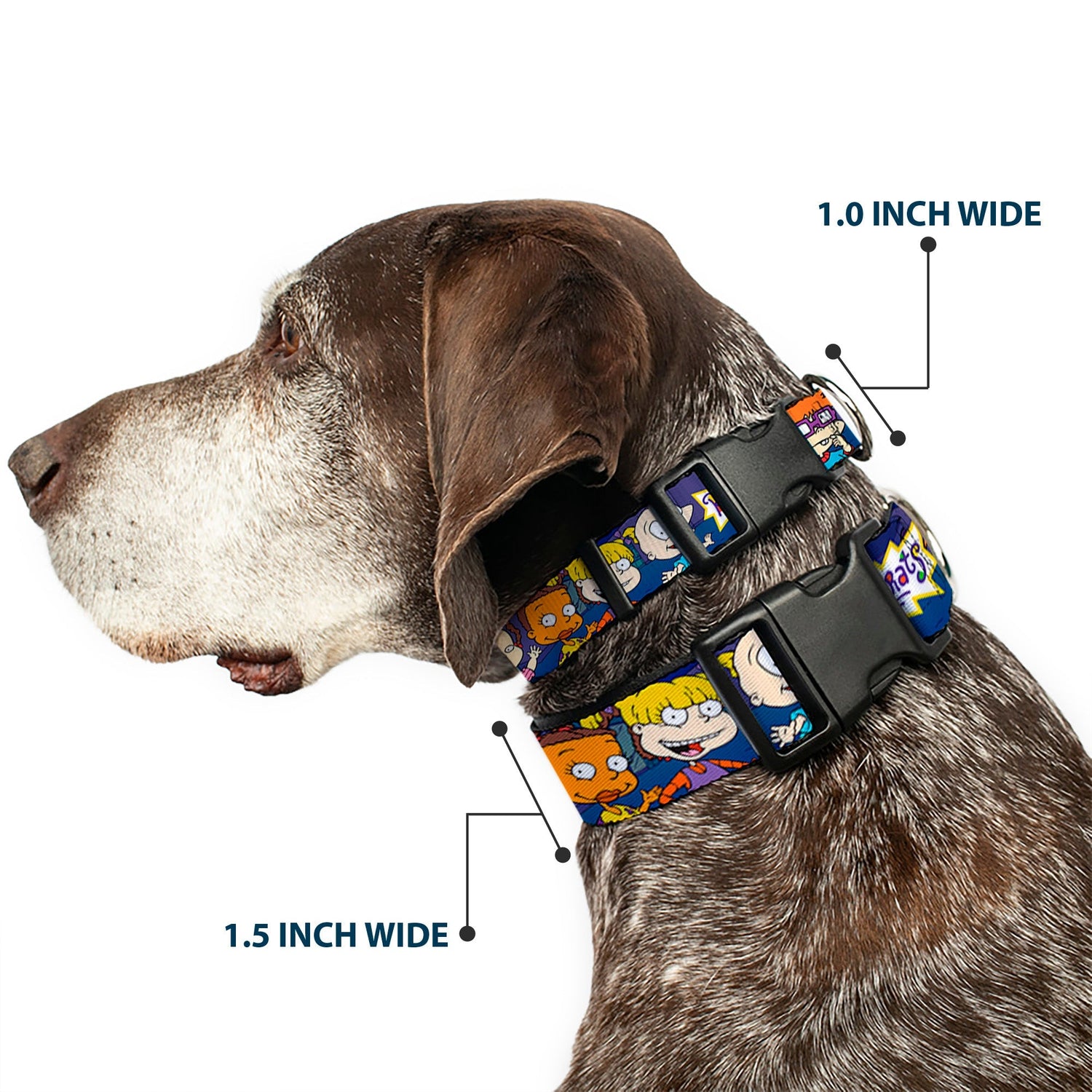 Rugrats Group Pose Plastic Clip Adjustable Pet Collar - Paramount Shop