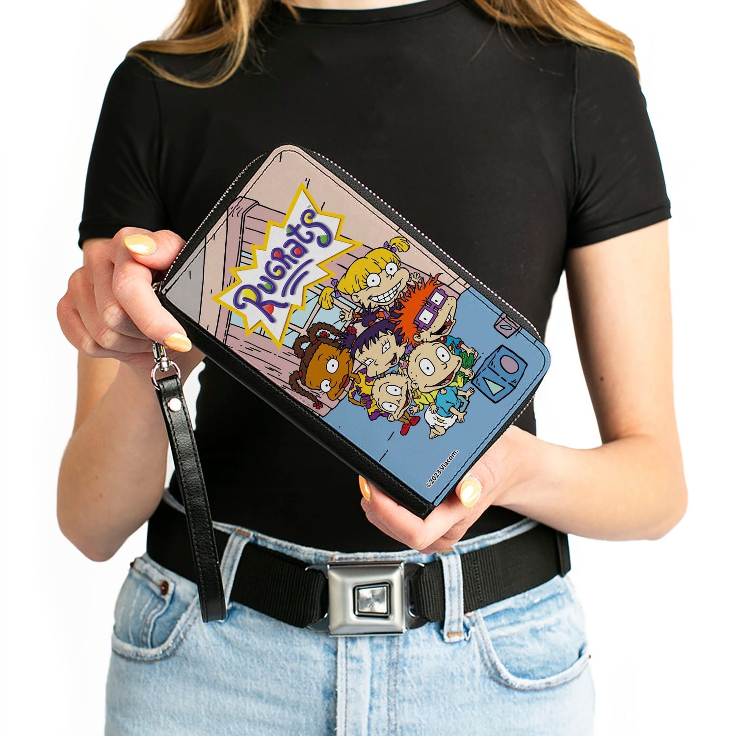 Rugrats Group Pose Rectangle Zip Around Clutch Wallet - Paramount Shop