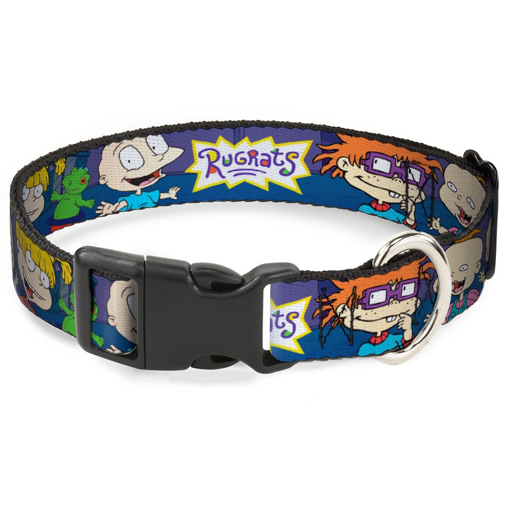 Rugrats Group Pose with Reptar Plastic Clip Pet Collar - Paramount Shop