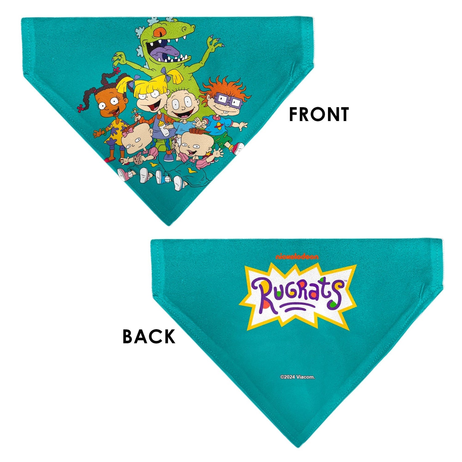 Rugrats Kids Group Pose and Title Logo Pet Bandana - Paramount Shop