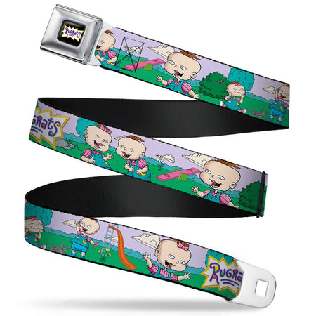 Rugrats Lil & Phil Outdoor Poses Logo Seatbelt Webbing Belt - Paramount Shop