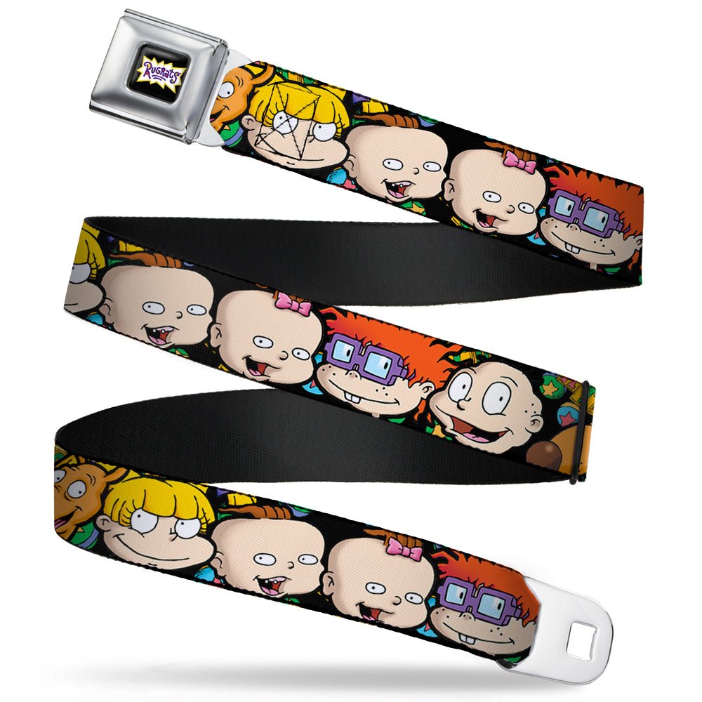 Rugrats Logo and Character Faces Close - Up Seatbelt Belt - Paramount Shop