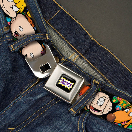 Rugrats Logo and Character Faces Close - Up Seatbelt Belt - Paramount Shop