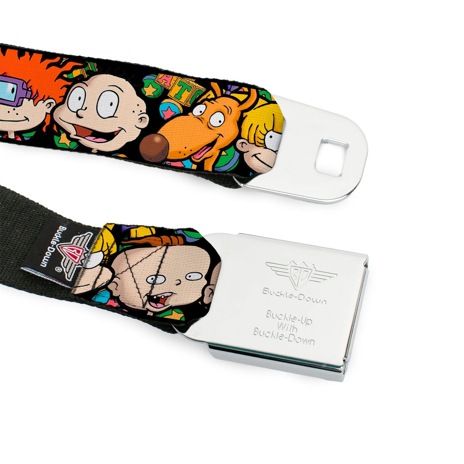 Rugrats Logo and Character Faces Close - Up Seatbelt Belt - Paramount Shop