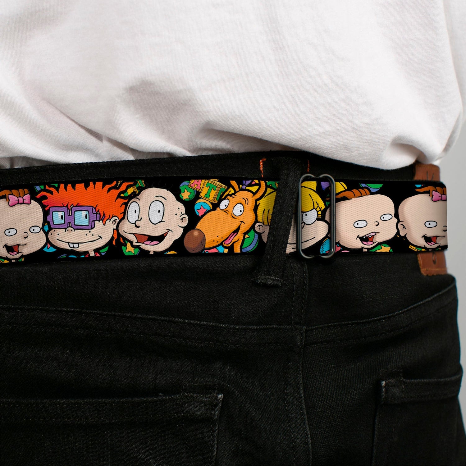 Rugrats Logo and Character Faces Close - Up Seatbelt Belt - Paramount Shop