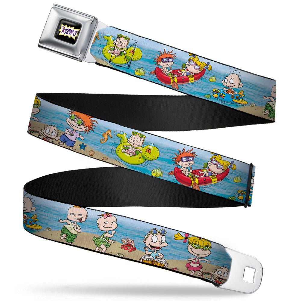Rugrats Logo Beach Play Scene Full Color Seatbelt Belt - Paramount Shop