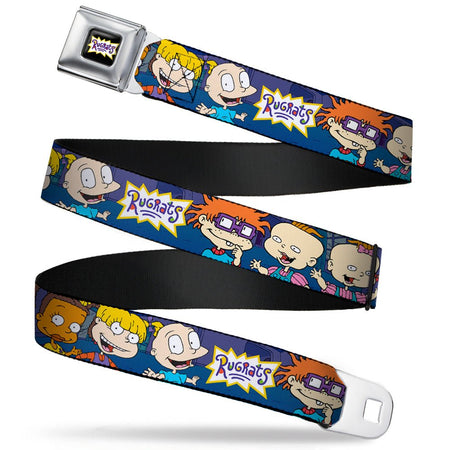 Rugrats Logo Full Color Group Pose Fashion Seatbelt Belt - Paramount Shop