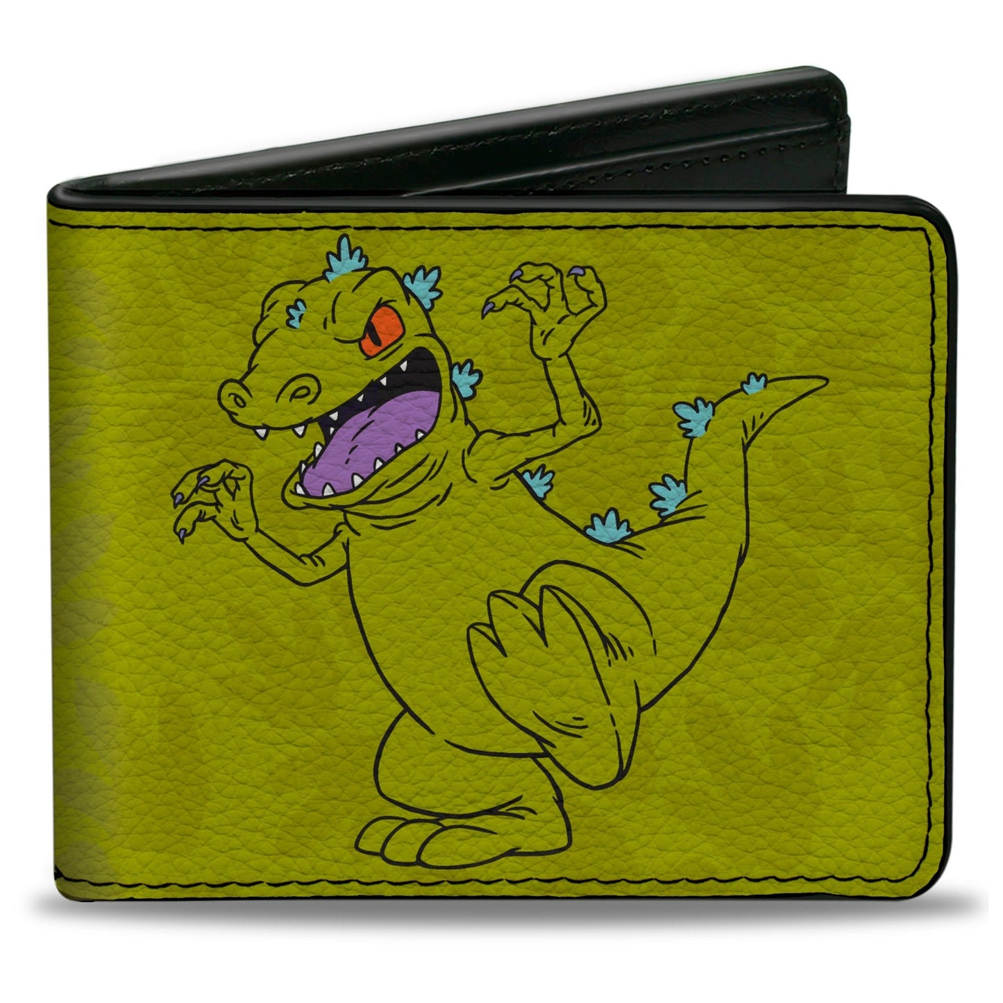 Rugrats Reptar 2 - Poses Scattered Greens Bi - Fold Wallet - Paramount Shop