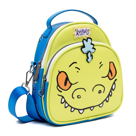 Rugrats Reptar Character Applique Vegan Leather Cross Body Bag - Paramount Shop