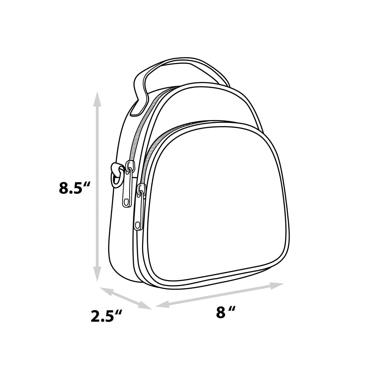 Rugrats Reptar Character Applique Vegan Leather Cross Body Bag - Paramount Shop