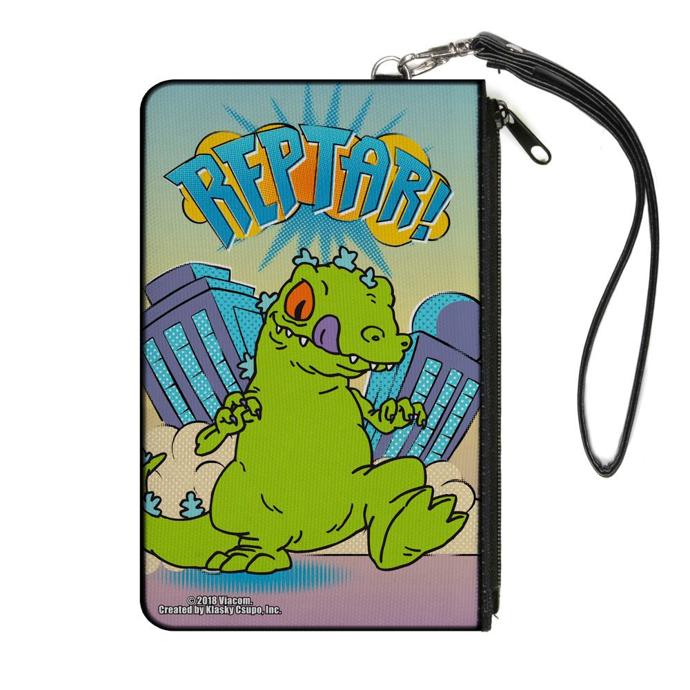 Rugrats Reptar Destruction Scene Small Canvas Zipper Wallet - Paramount Shop
