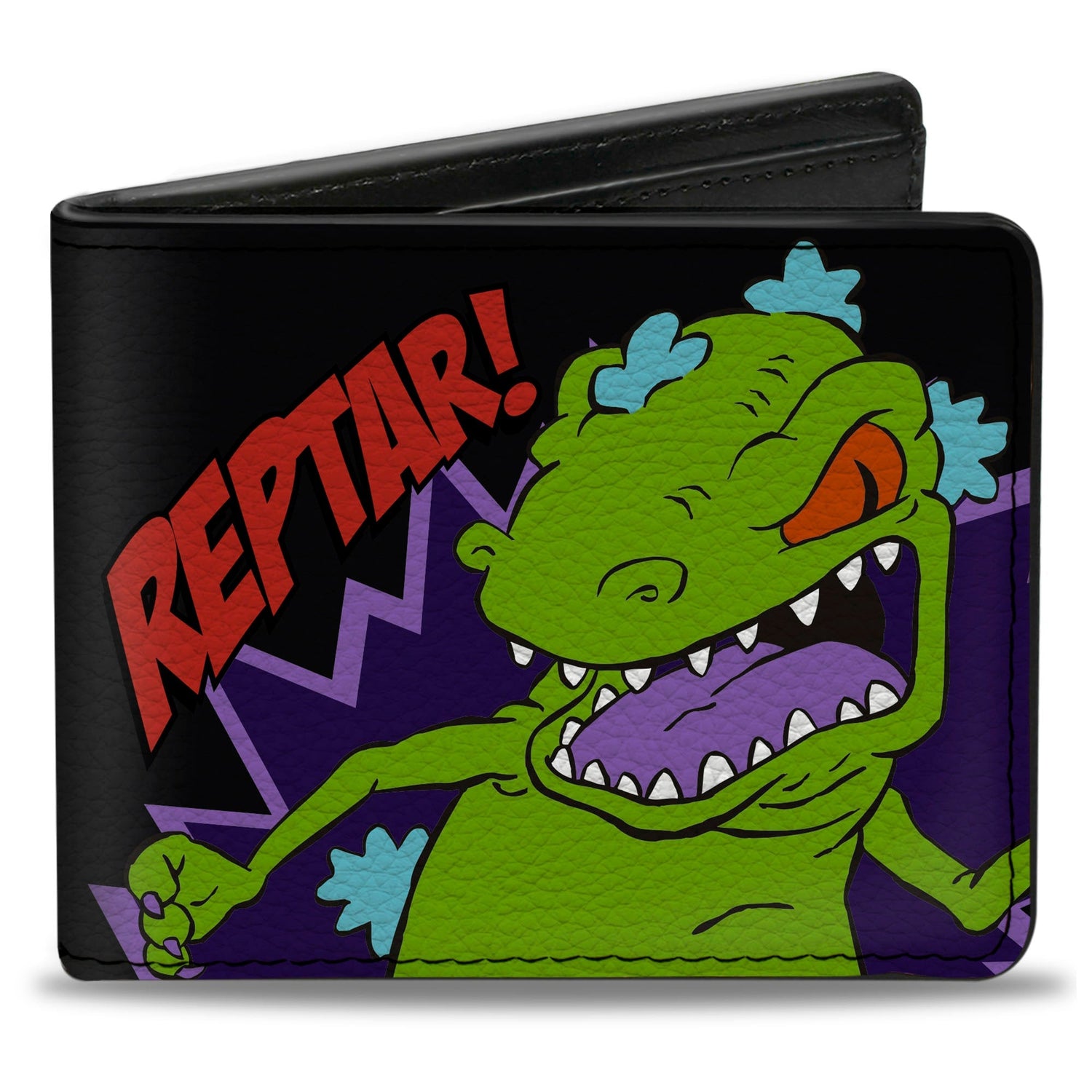 Rugrats Reptar Pose and Logo Vegan Leather Bi - Fold Wallet - Paramount Shop