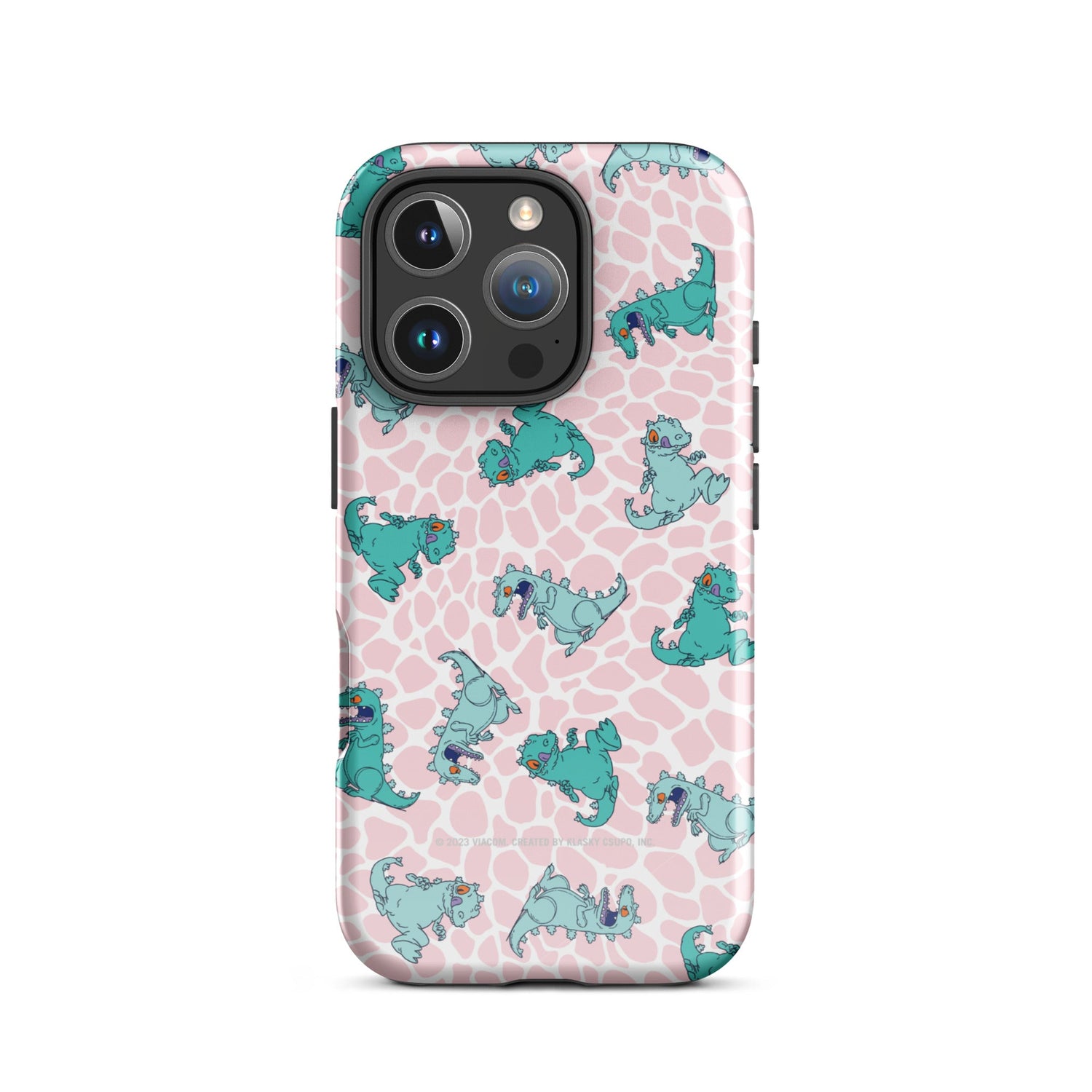 Interior view of the Rugrats tough iPhone case showing the protective lining