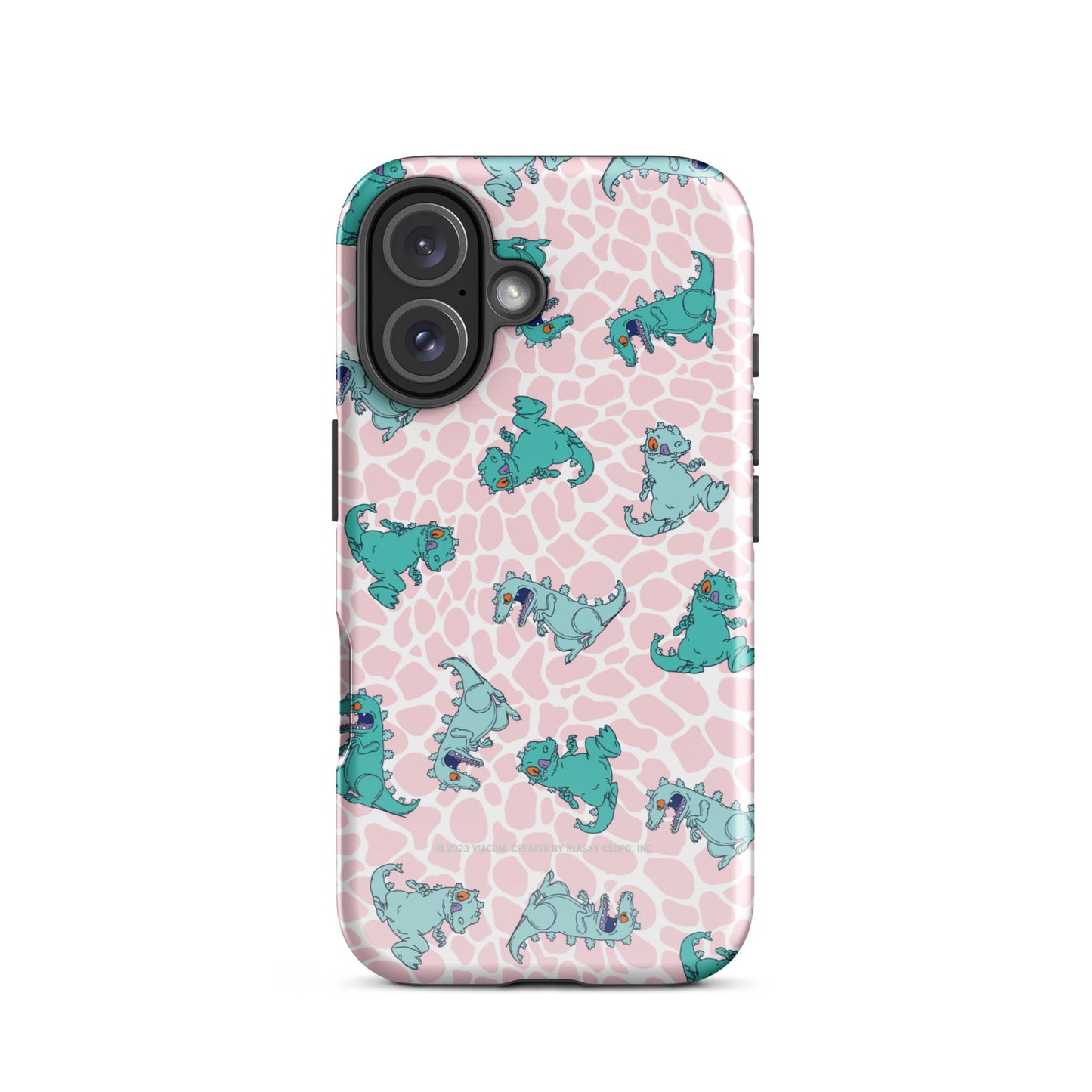 Side view of the Rugrats iPhone case highlighting the durable dual-layer bumper