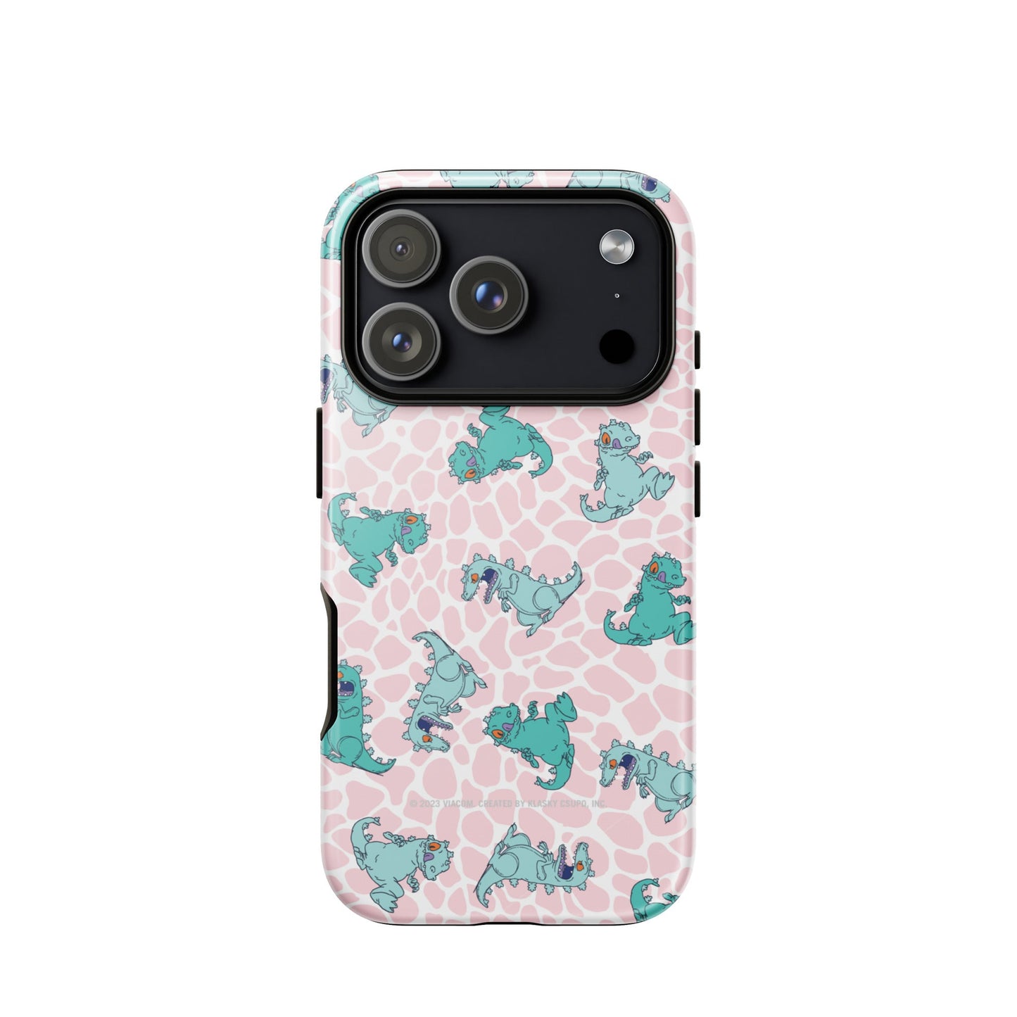 Interior view of the Rugrats tough iPhone case showing the protective lining