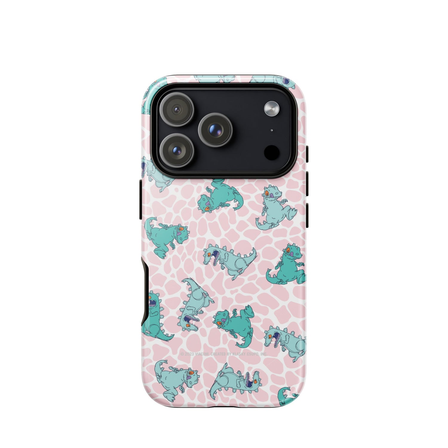 Interior view of the Rugrats tough iPhone case showing the protective lining