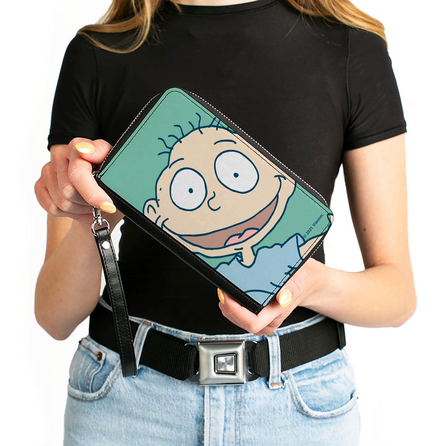Rugrats Tommy Pickles Close - Up Face Zip Around Wallet - Paramount Shop