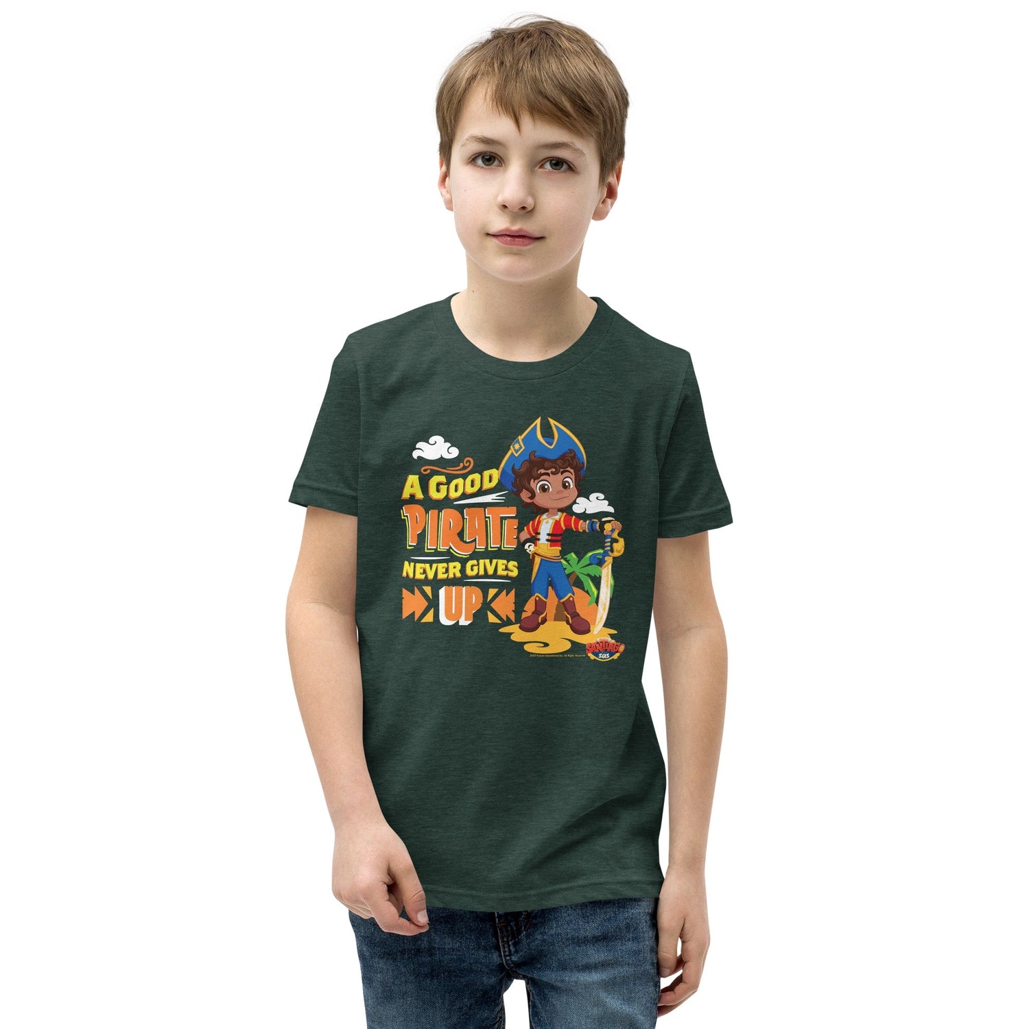 Santiago of the Seas A Good Pirate Never Gives Up Kids Premium T - Shirt - Paramount Shop