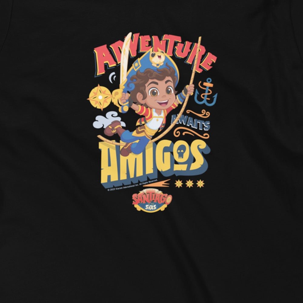 Santiago of the Seas Adventure Awaits, Amigos Youth T - Shirt - Paramount Shop