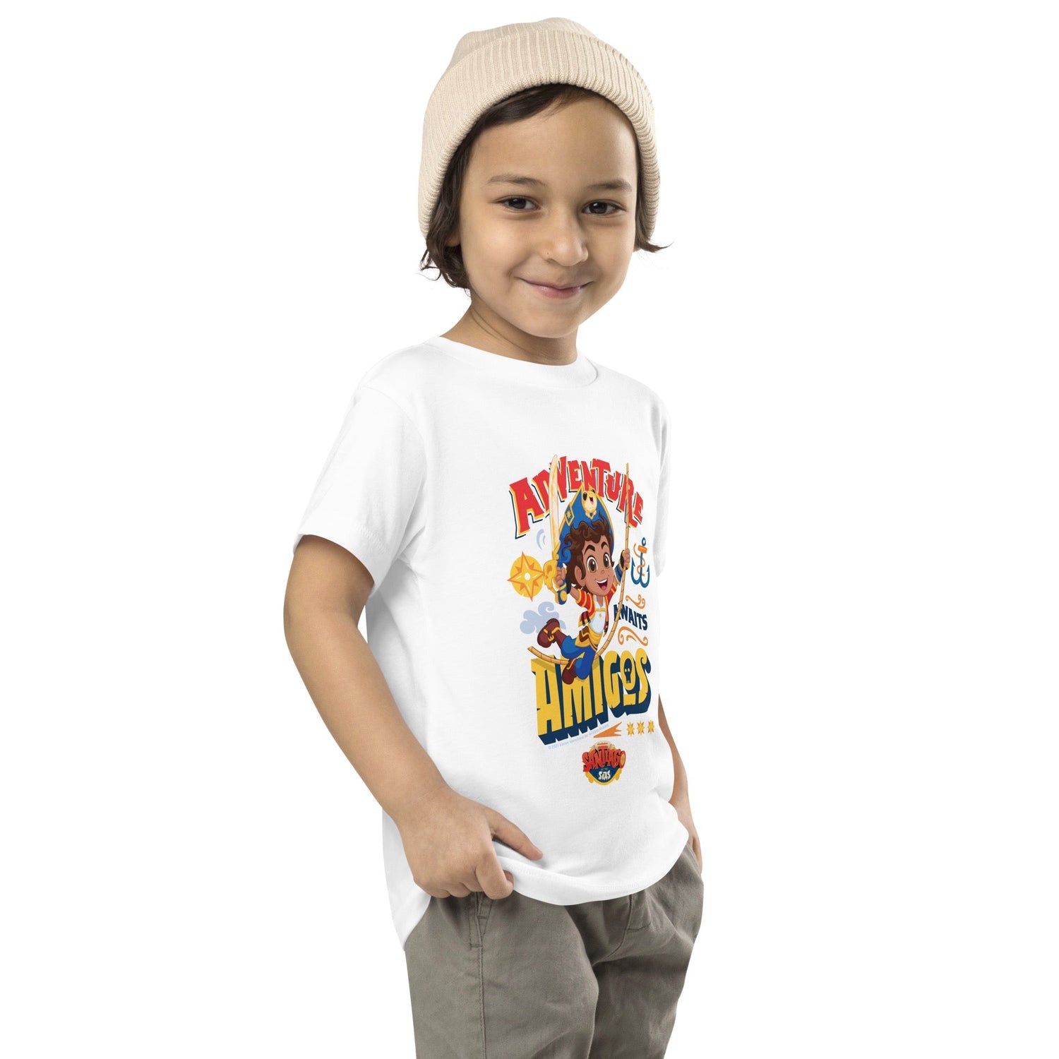 Santiago of the Seas Adventure Awaits, Amigos Youth T - Shirt - Paramount Shop
