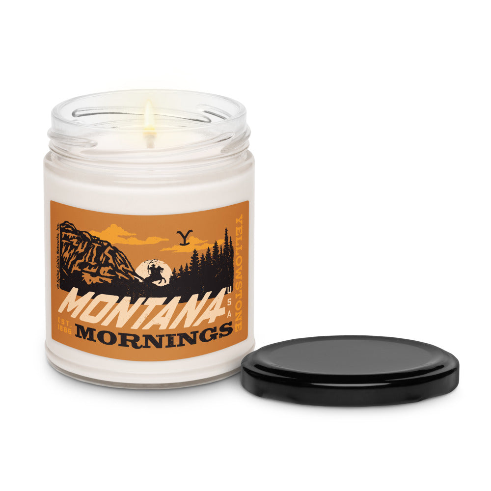 Yellowstone Montana Mornings Cinnamon Vanilla Scented Soy Candle