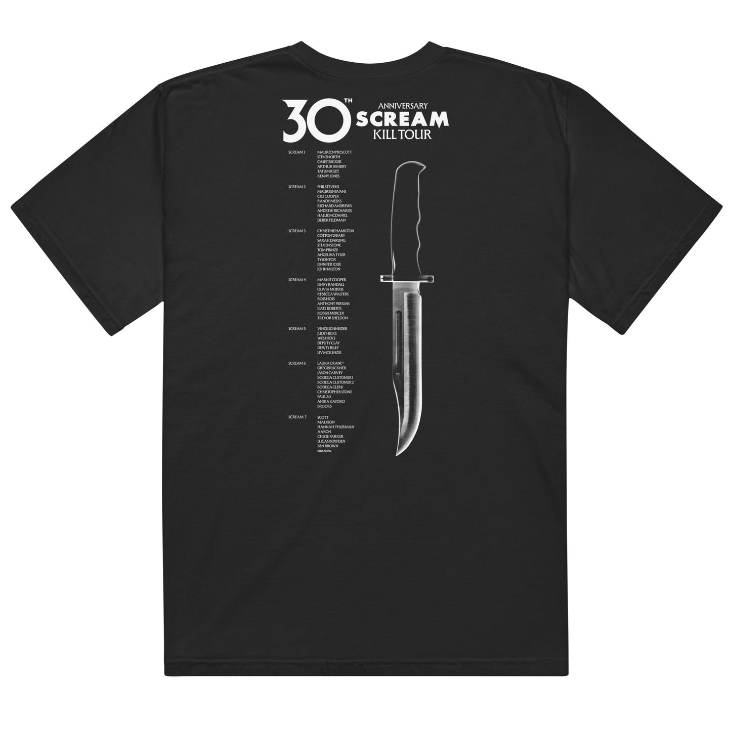 Scream T-Shirt 30th Anniversary Kill Tour - Paramount Shop