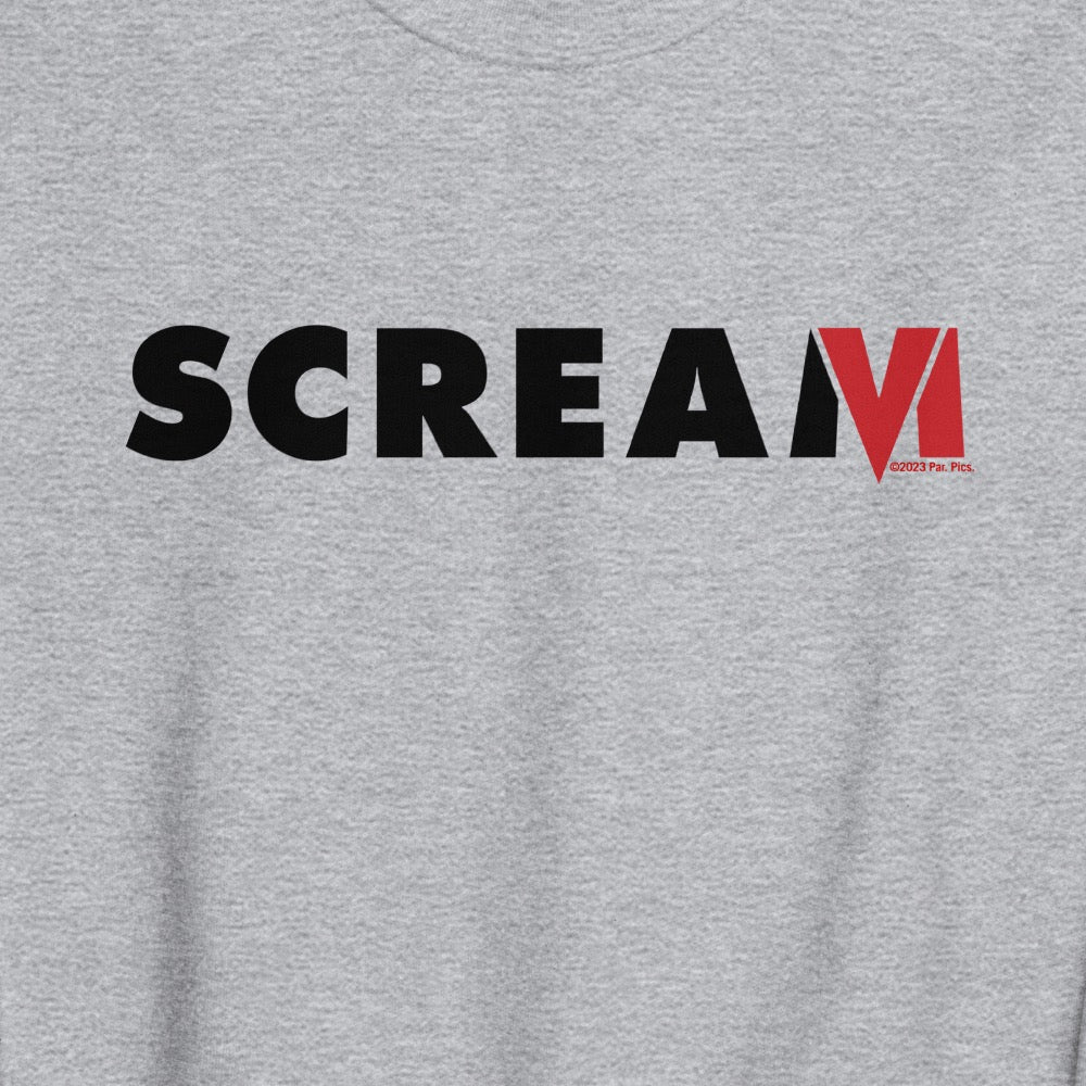 Scream VI Logo Adult Crewneck Sweatshirt - Paramount Shop