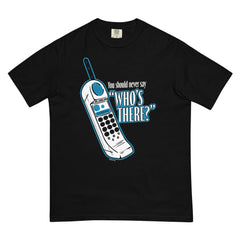 Scream Who's There? Unisex Comfort Colors T-Shirt - Black / SM