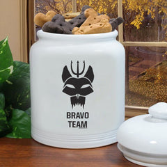 SEAL Team Team Bravo Treat Jar - White