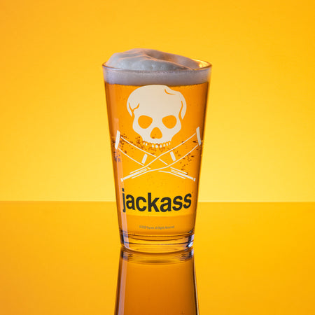 jackass Pint Glass Logo