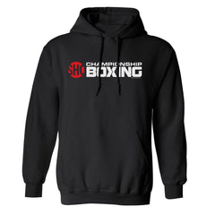 SHO Championship Boxing Logo Fleece Hooded Sweatshirt - Black / SM