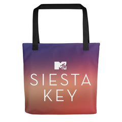 Siesta Key Premium Tragetasche - Schwarze Griffe / 15" x 15"