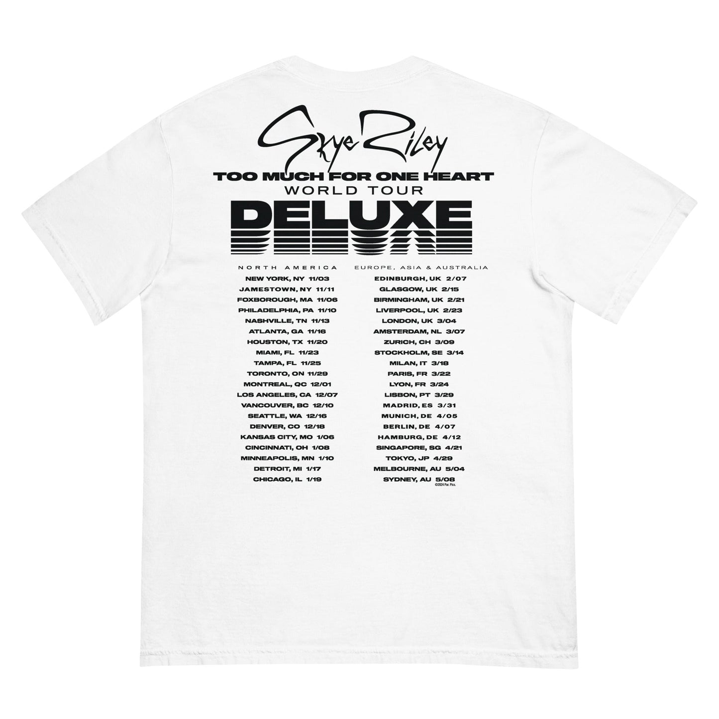 Smile 2 Skye Riley Tour Comfort Colors Unisex T-Shirt - Paramount Shop