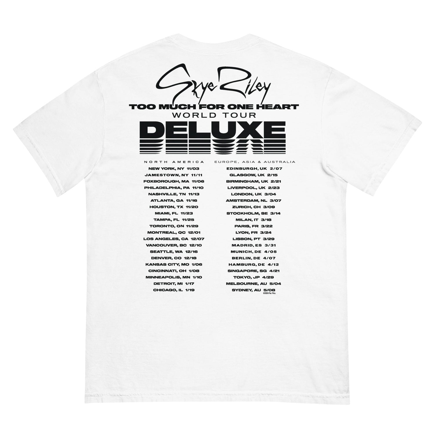 Smile 2 Skye Riley Tour Comfort Colors Unisex T-Shirt - Paramount Shop