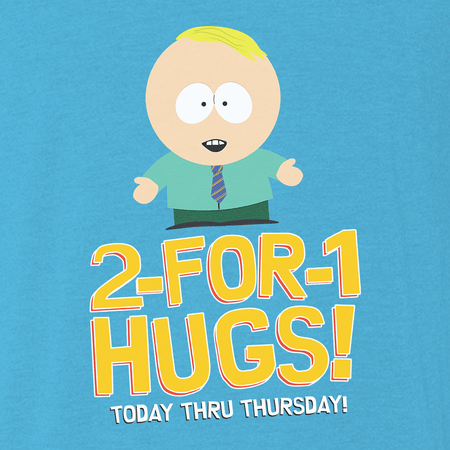 South Park 2 For 1 Hugs Tri - Blend Short Sleeve T - Shirt - Paramount Shop
