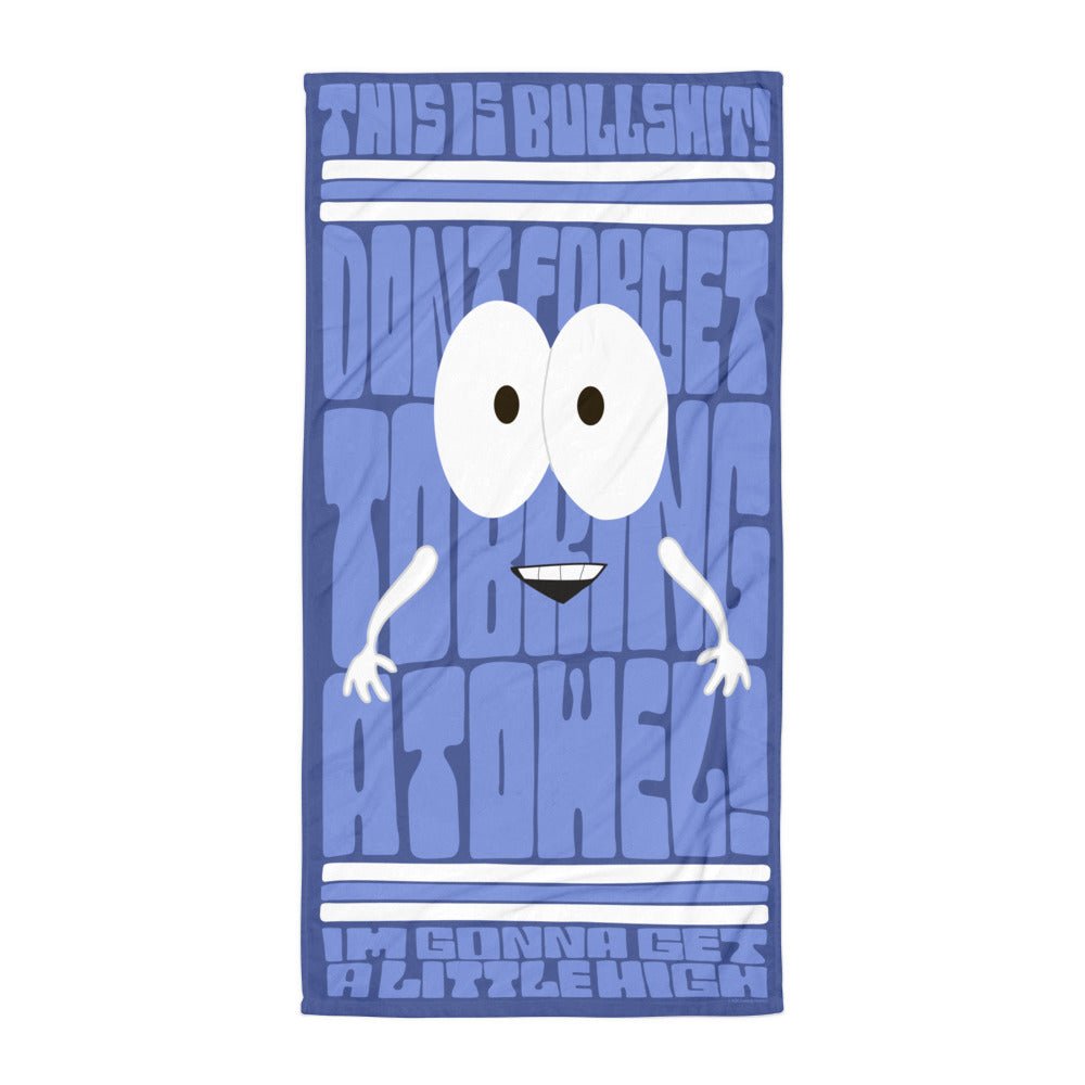 South Park Beach Towel 420 Towelie Quote - Paramount Shop