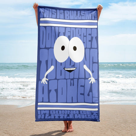 South Park Beach Towel 420 Towelie Quote - Paramount Shop