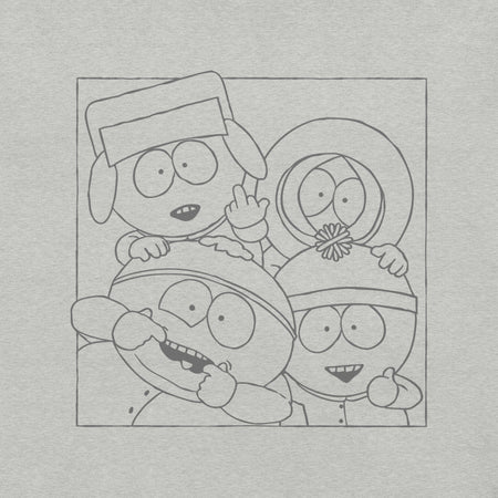 South Park Boys Outline Unisex T-Shirt - Paramount Shop