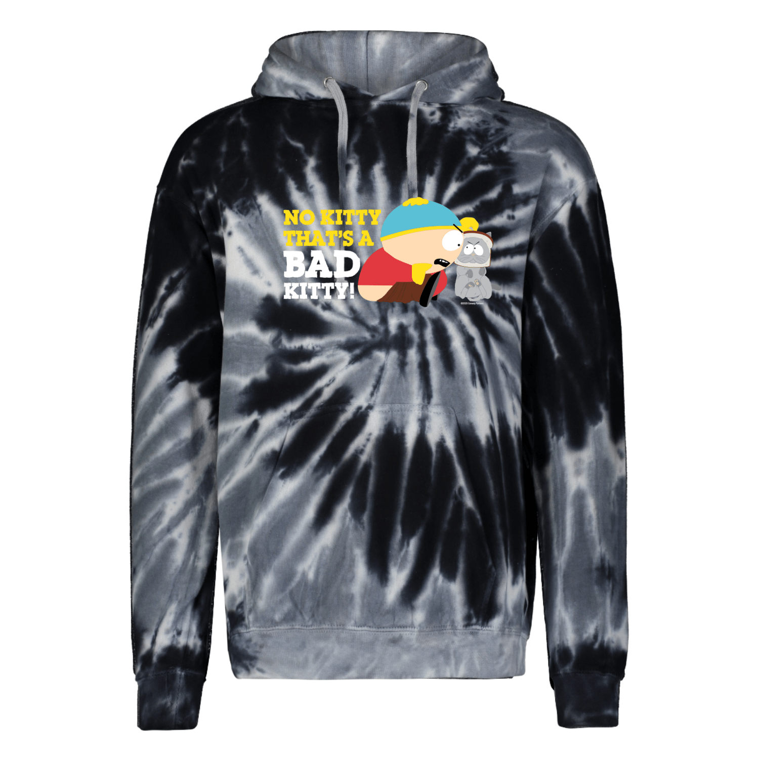 South Park Cartman Bad Kitty Tie - Dye Hooded Sweatshirt - Paramount Shop