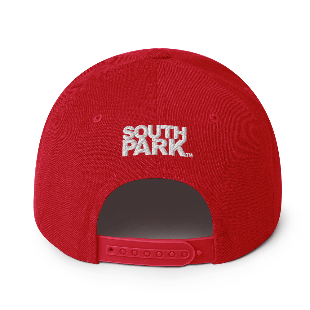 South Park Cartman Embroidered Flat Bill Hat - Paramount Shop